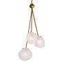 5_Uttermost Geodesic 14" Wide Antique Brass 3-Light Pendant more views