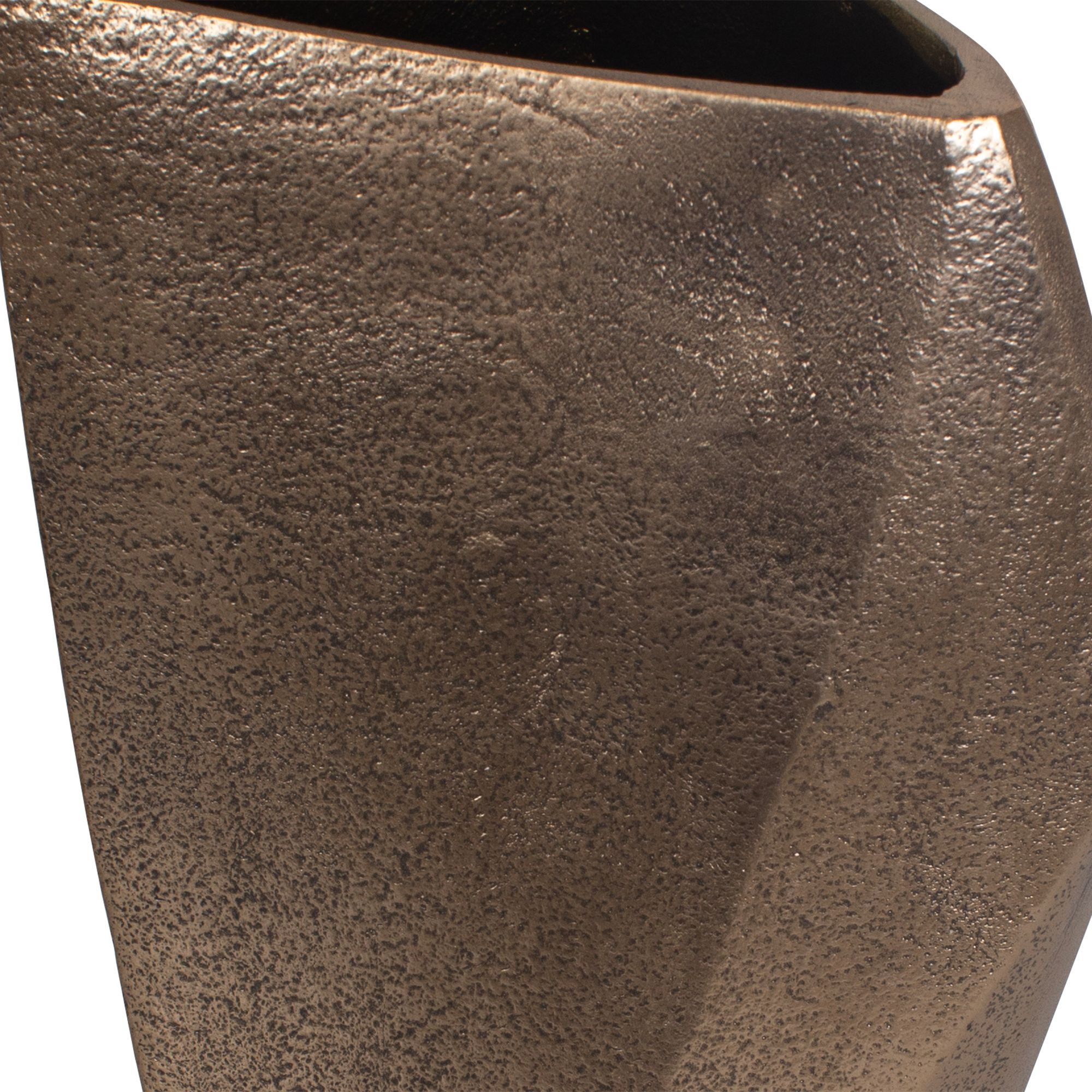 Image 5 Uttermost GeoForm Brass Aluminum Outdoor Vases Set of 2 more views