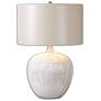 2_Uttermost Georgios 23 1/4" Distressed Aged Ivory Ceramic Table Lamp