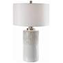 2_Uttermost Georgios 28 1/2" Aged White Ceramic Cylindrical Table Lamp