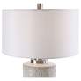 5_Uttermost Georgios 28 1/2" Aged White Ceramic Cylindrical Table Lamp more views