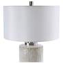 6_Uttermost Georgios 28 1/2" Aged White Ceramic Cylindrical Table Lamp more views