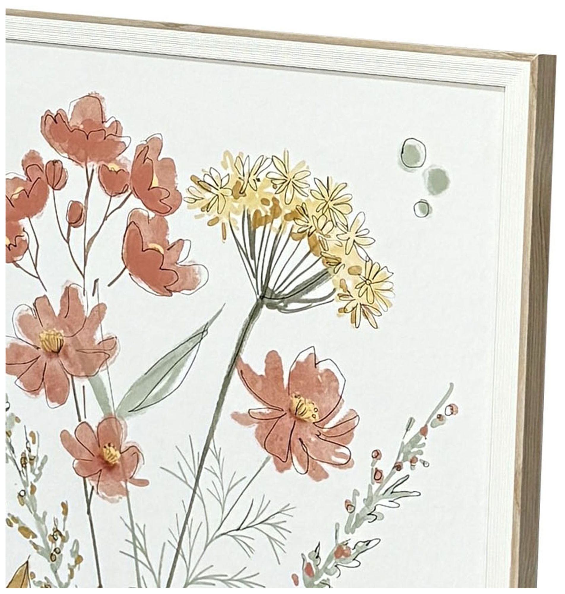 Image 3 Uttermost Geranium And Ginger 41 3/8" Square Framed Canvas more views