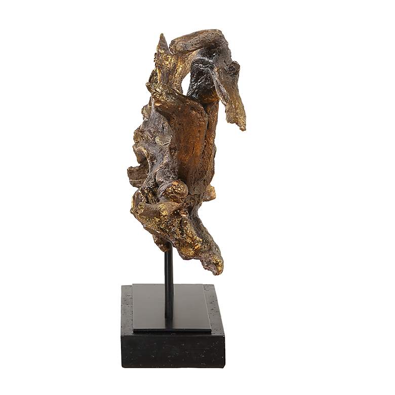 Image 4 Uttermost Gilded Branch 25" Wide Dark Brown Sculpture more views