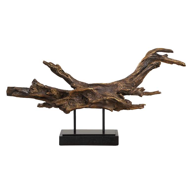 Image 6 Uttermost Gilded Branch 25" Wide Dark Brown Sculpture more views