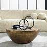 3_Uttermost Gilded Dome 36" Wide Antique Gold Coffee Table more views