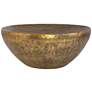 Uttermost Gilded Dome 36" Wide x 15" High Antiqued Gold Coffee Ta