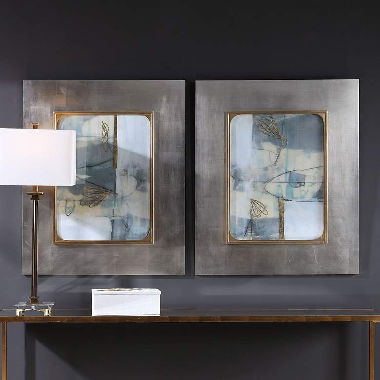 Image 3 Uttermost Gilded Whimsy 36 1/2"H 2-Piece Framed Wall Art Set more views