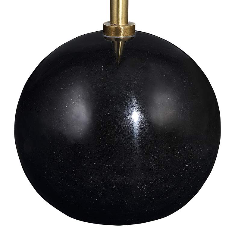 Image 3 Uttermost Gimlet 22" High Marble and Brass Art Deco Modern Drink Table more views