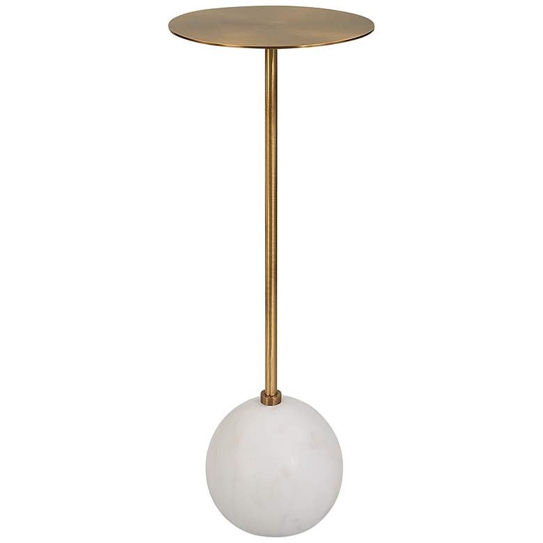 Image 2 Uttermost Gimlet 8 1/2" Wide Brass Round Drink Table