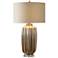 Uttermost Gistova 29 3/4" Ivory and Rust Brown Ceramic Table Lamp