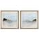 Uttermost Glacial 22 3/4" Square 2-Piece Framed Wall Art Set