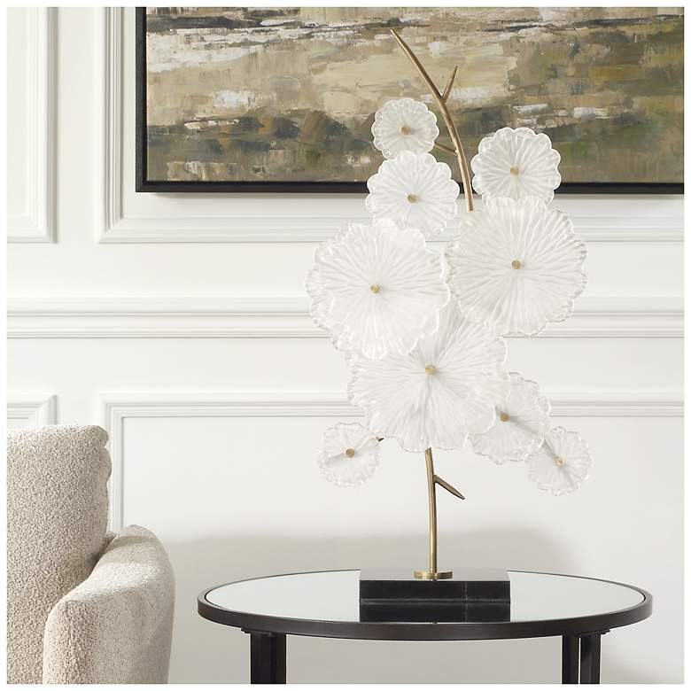 Image 1 Uttermost Glass Garden 29 1/2" Sculpture