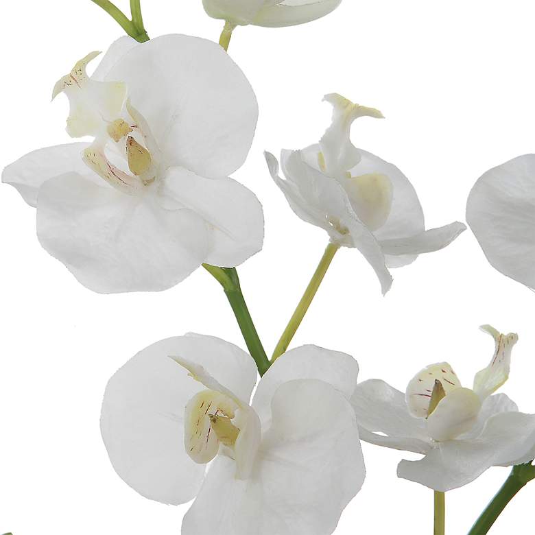 Image 4 Uttermost Glory White Orchid 13"H Faux Flowers in Container more views