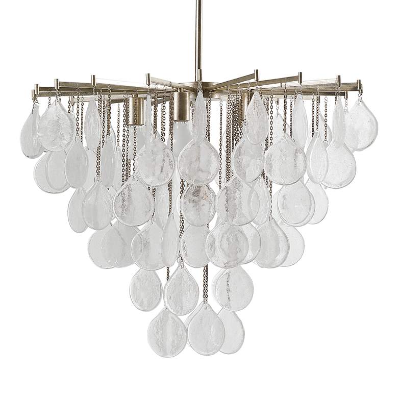 Image 2 Uttermost Goccia 28 3/4 inch Wide Silver 6-Light Pendant Light more views