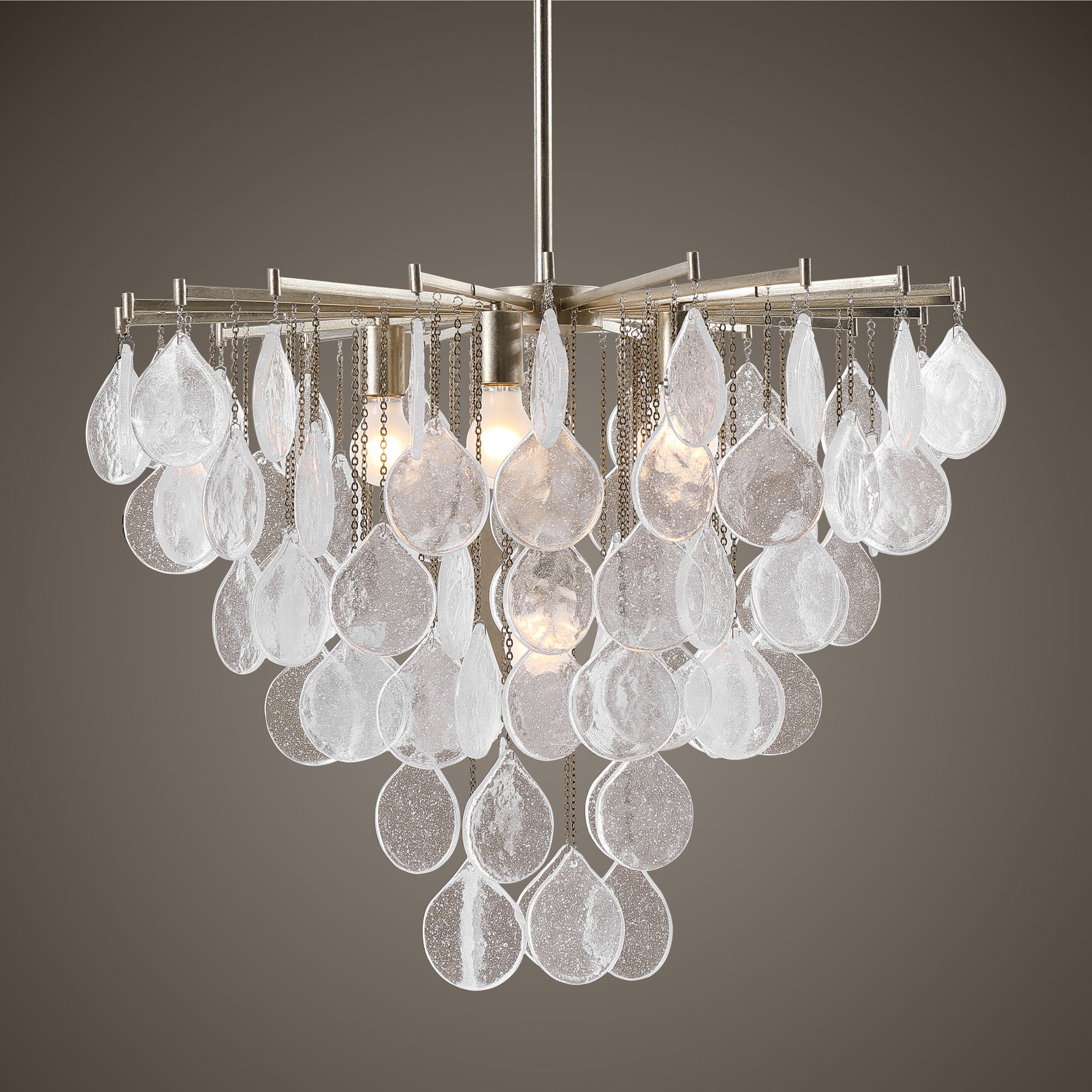 Uttermost Goccia 28 3/4" Wide Silver 6-Light Pendant Light