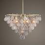 1_Uttermost Goccia 38" Wide Silver Leaf 8-Light Pendant