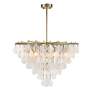 4_Uttermost Goccia 38" Wide Silver Leaf 8-Light Pendant more views