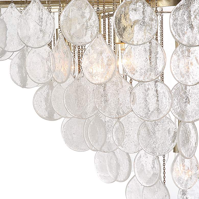 Image 5 Uttermost Goccia 38" Wide Silver Leaf 8-Light Pendant more views
