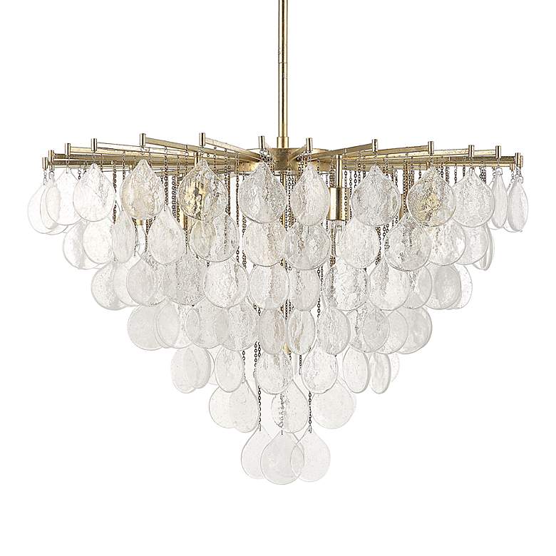 Image 7 Uttermost Goccia 38" Wide Silver Leaf 8-Light Pendant more views