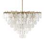 7_Uttermost Goccia 38" Wide Silver Leaf 8-Light Pendant more views
