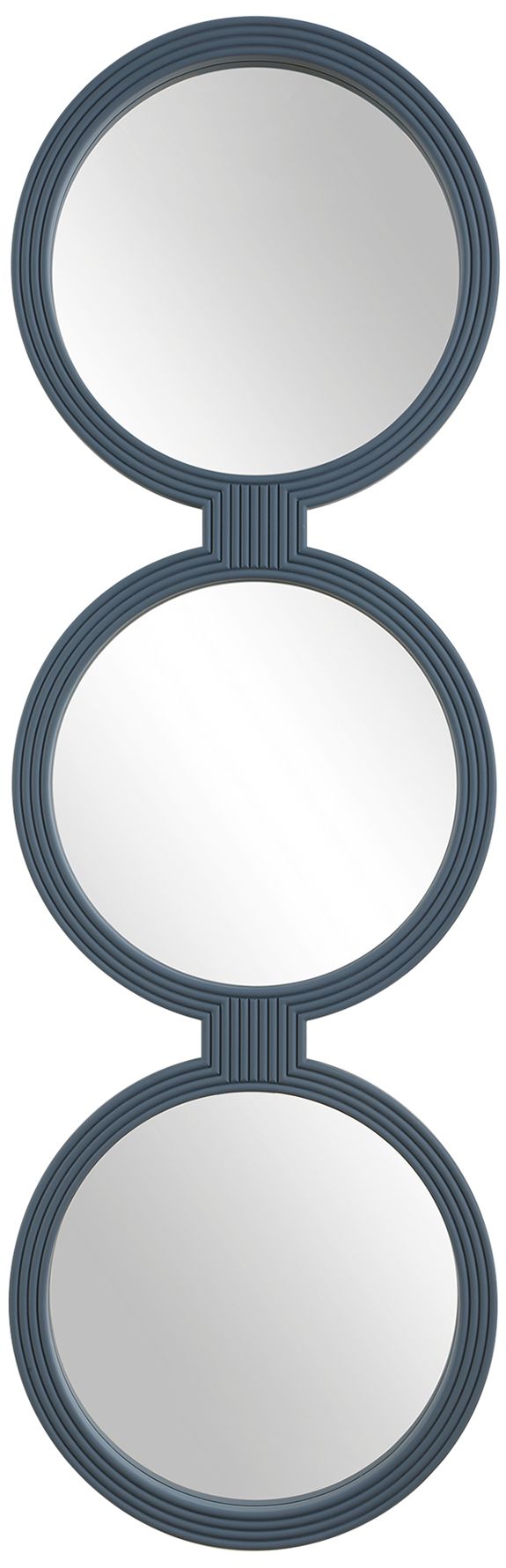 Image 2 Uttermost Going In Circles 18" x 56" Muted Blue Mirror