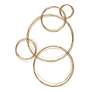 6_Uttermost Golden Bubbles 25" Wide Metal Wall Decor more views