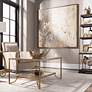 4_Uttermost Golden Raindrops 62" Wide Canvas Wall Art more views