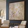 5_Uttermost Golden Raindrops 62" Wide Canvas Wall Art more views