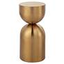 2_Uttermost Golden Vessel 10" Wide Plated Gold Accent Table