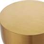 4_Uttermost Golden Vessel 10" Wide Plated Gold Accent Table more views