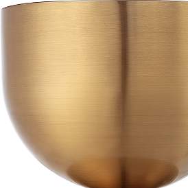 Image5 of Uttermost Golden Vessel 10" Wide Plated Gold Accent Table more views