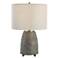 Uttermost Gorda 22 1/2" Rustic Modern Bronze Ceramic Table Lamp