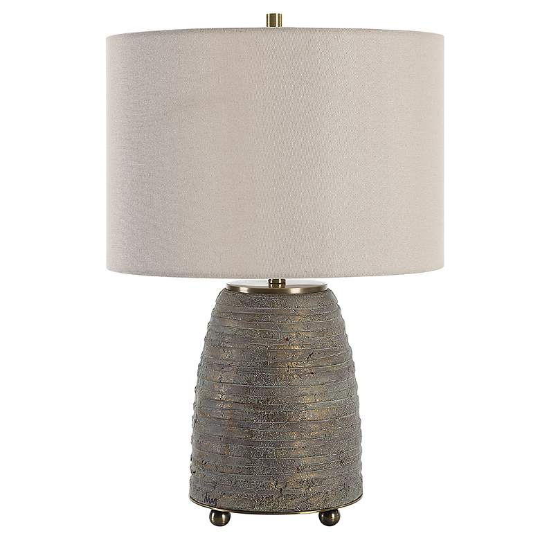 Image 4 Uttermost Gorda 22 1/2" Rustic Modern Bronze Ceramic Table Lamp more views