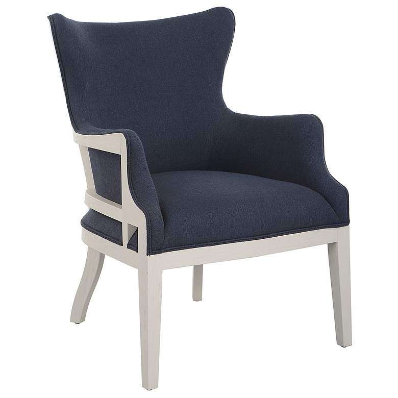 Image 4 Uttermost Gordonston Blue Fabric Accent Chair more views