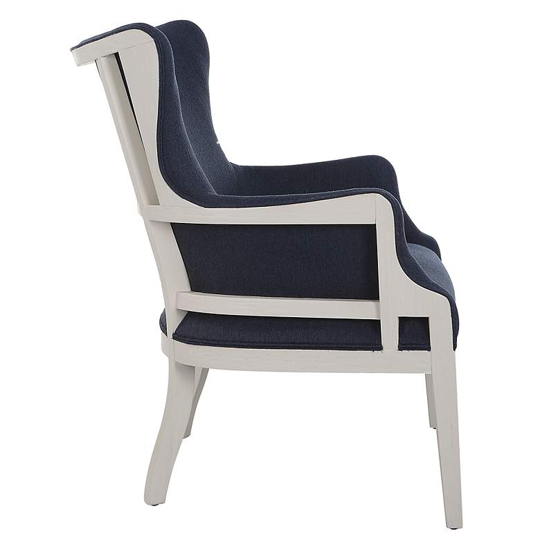 Image 5 Uttermost Gordonston Blue Fabric Accent Chair more views