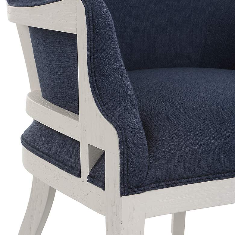 Image 7 Uttermost Gordonston Blue Fabric Accent Chair more views