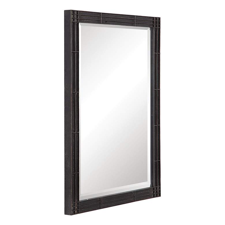 Image 3 Uttermost Gower Rustic Black 25 1/4" x 34 3/4" Vanity Mirror more views