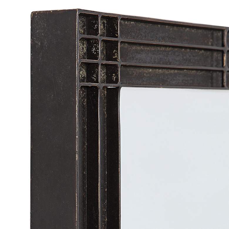 Image 4 Uttermost Gower Rustic Black 25 1/4 inch x 34 3/4 inch Vanity Mirror more views