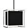Uttermost Grafton 8" Wide Brushed Nickel and Black Pendant
