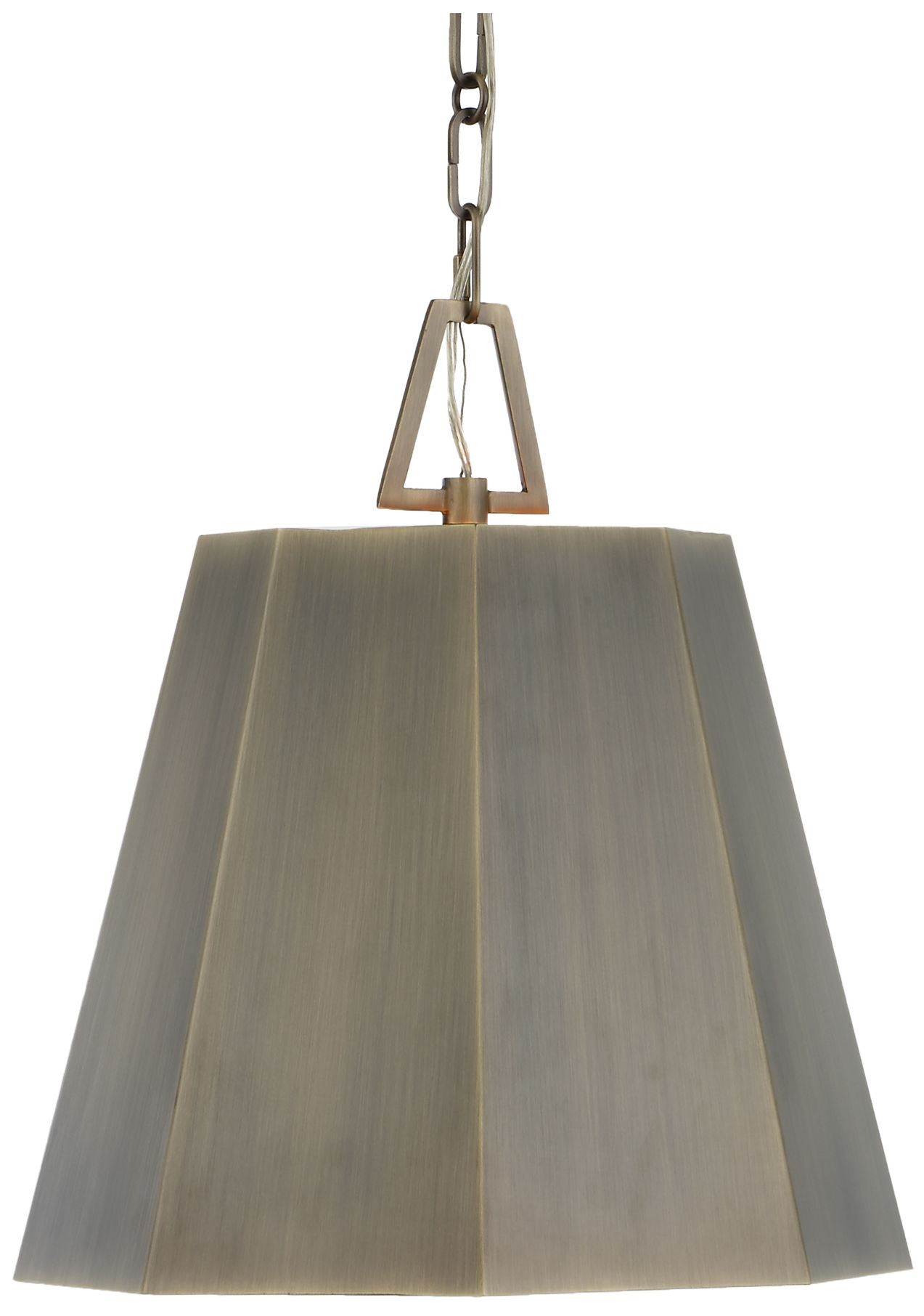 Image 3 Uttermost Granada 15" Wide Weathered Brass 1-Light Pendant more views
