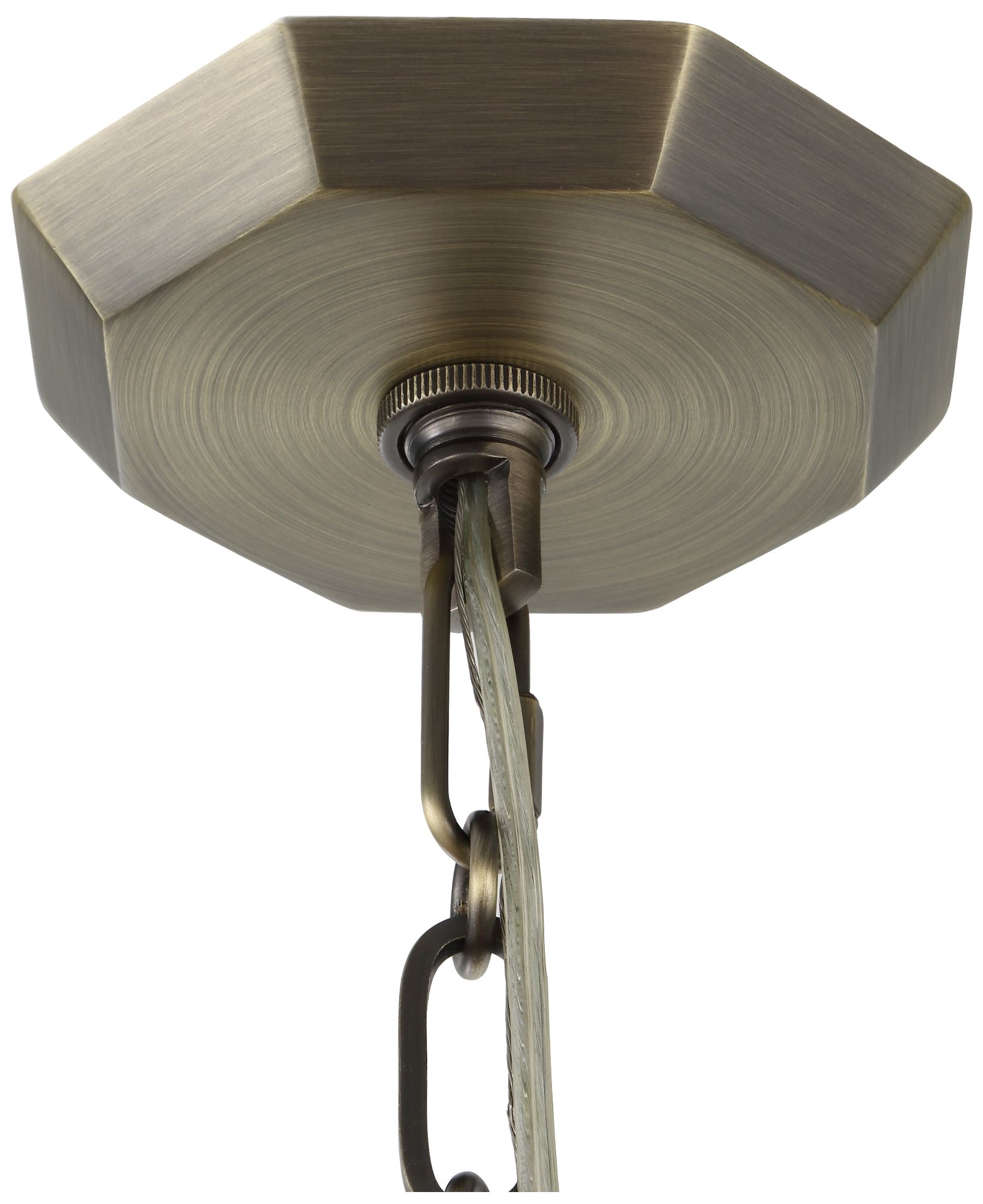 Image 7 Uttermost Granada 15" Wide Weathered Brass 1-Light Pendant more views