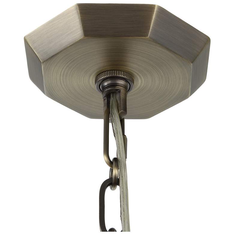 Image 7 Uttermost Granada 15" Wide Weathered Brass 1-Light Pendant more views