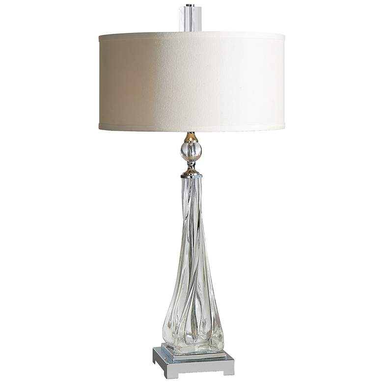 Image 2 Uttermost Grancona 31 3/4 inch Clear Twisted Glass Table Lamp
