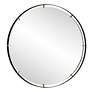 4_Uttermost Grand Pendulum Black 72 1/4" Round Wall Mirror more views