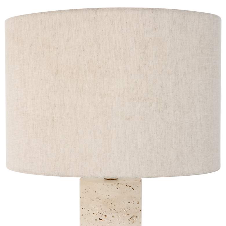 Image 6 Uttermost Gravitas 27 1/2" Brushed Brass and Stone Table Lamp more views