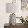 4_Uttermost Graydon 24 1/2" High Dusty Gray Ceramic Table Lamp more views