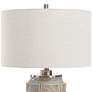 6_Uttermost Graydon 24 1/2" High Dusty Gray Ceramic Table Lamp more views