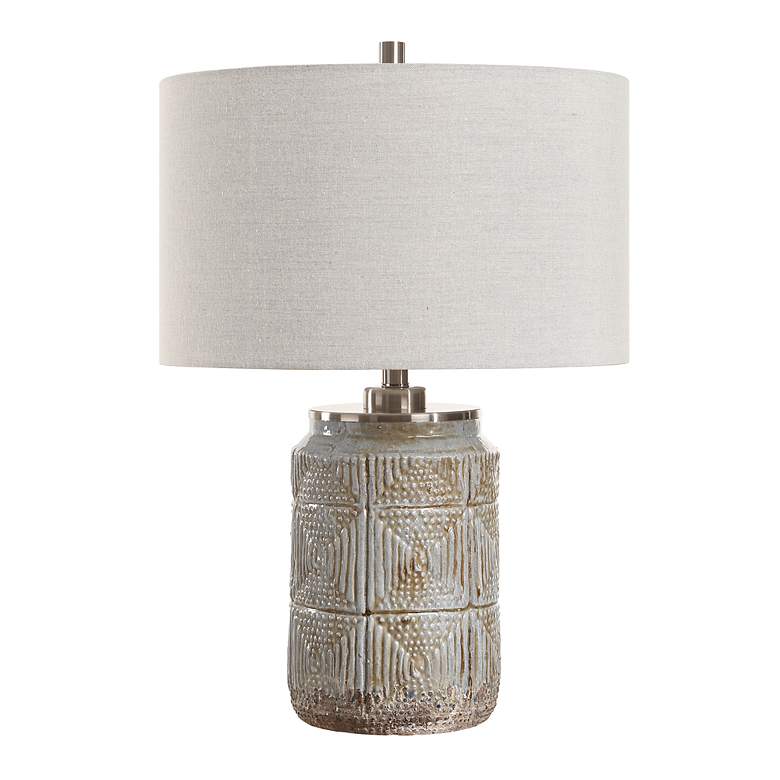Image 5 Uttermost Graydon Dusty Gray Ceramic Table Lamp more views