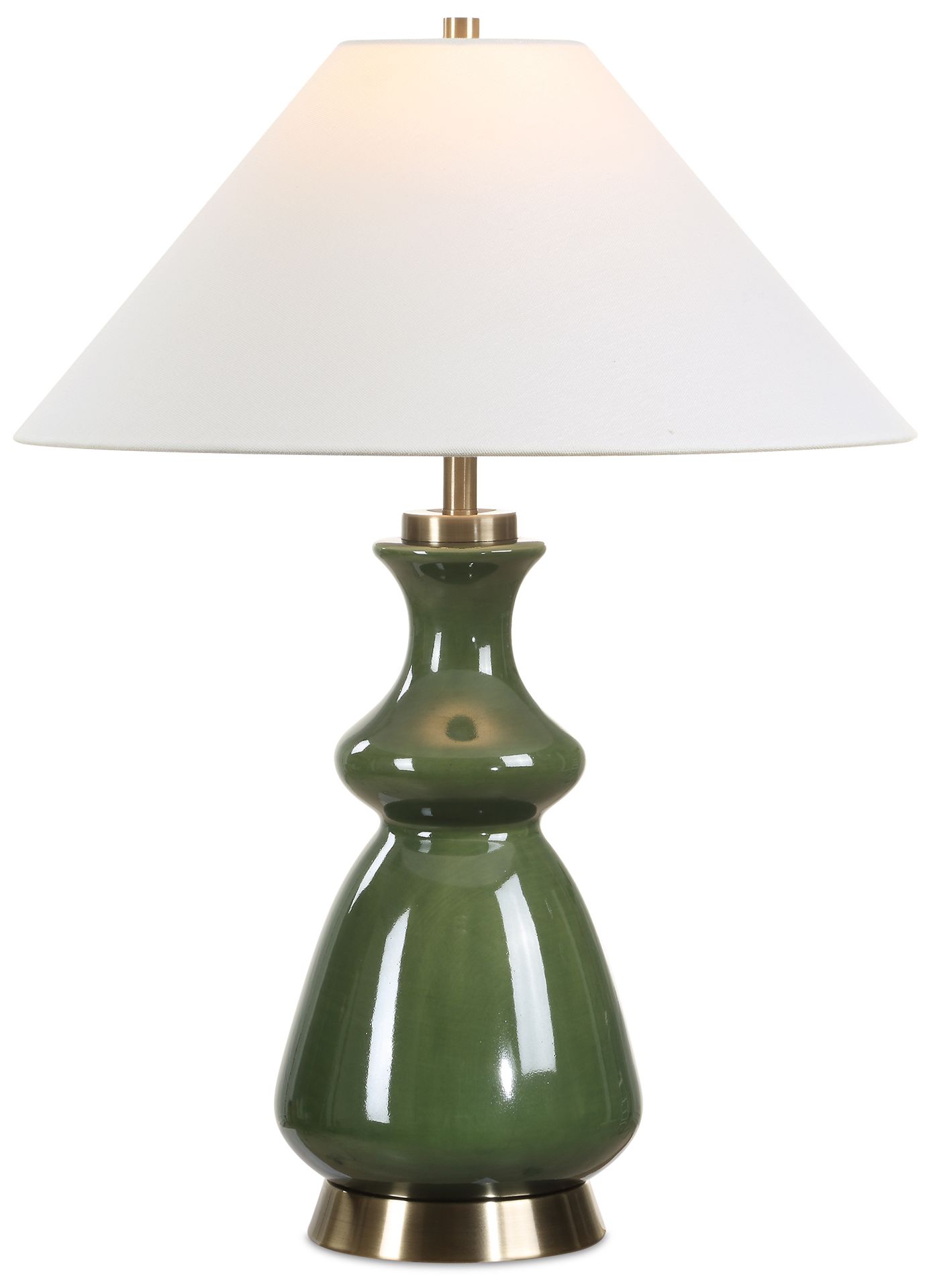 Uttermost Green Thumb 27 1/2" Moss Green Ceramic Table Lamp